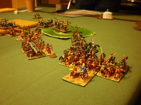 Les ottomans subissent le choc de la charge.