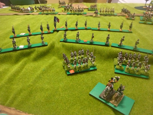 Mohilev 1812 134 grande forêt 6 Neverovski passe en carrés au pied de la pente - Copie